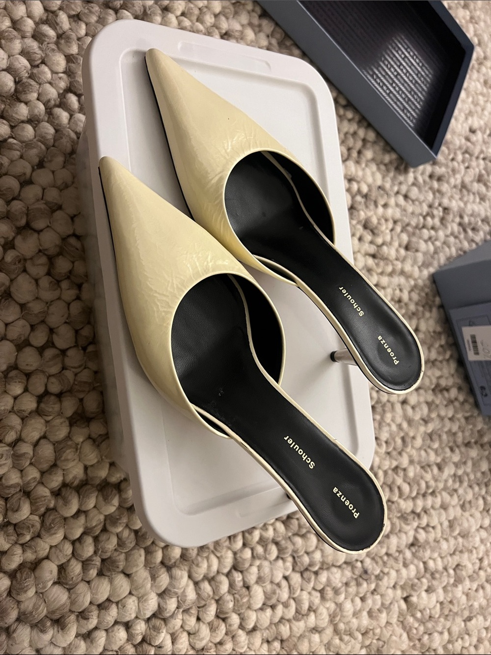 Proenza Schouler Ivory Heeled Mules, size EU 39 - Picture 3 of 5